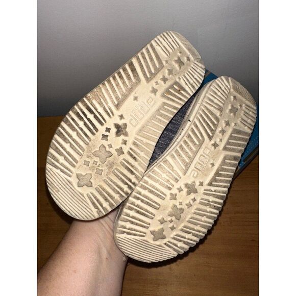 Hey Dude Wally Toddler Stretch Naval Speckle Size 9 Boys - Picture 4 of 6